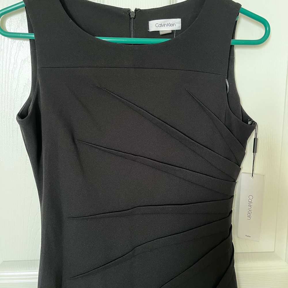 Calvin Klein Women's Sleek Black Mini Dress